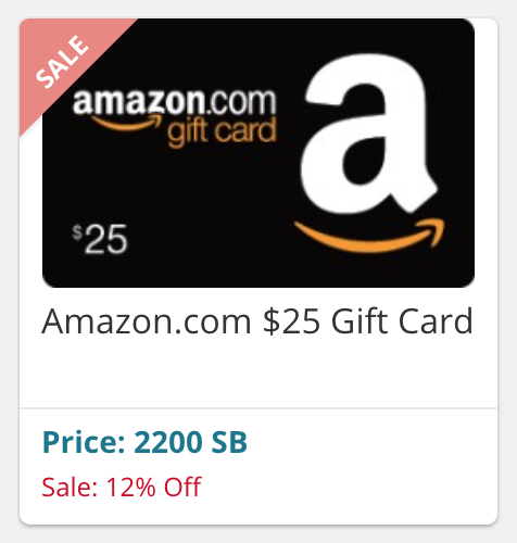 Gift cards on promo gift you more bang for points