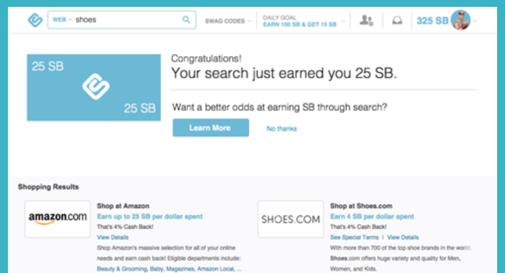 Search & Earn is just one way to earn SBs